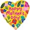 Ballon métallisé avec fleurs de serre chaude « Mother’s Day » de 18 po